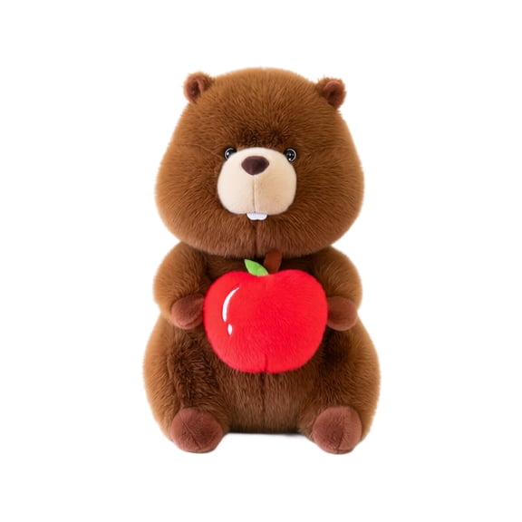 Cute Sitting Groundhog Stuffed Animal, Bedtime Stuffed Animal Plush Toys,Soft Groundhog Plush ToyCute Birthday Gifts for Boys Girls Kids ToddlersA