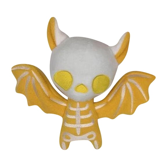 Cute Skeleton Bat Plush Toy Soft Stuffed Animal with Red Wings Unique Halloween Gift for Collectors 10 Inch Decorative Plush Doll,Children's Rag Doll, Children's Gift Pillow
