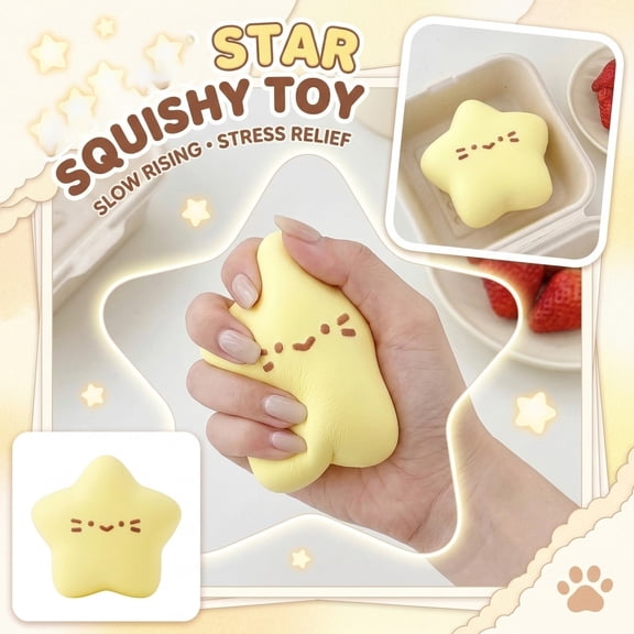 Cute Sky Series Wet and Soft TPR Squishy, Fun with Sweet Scent, Perfect for Stress Relief, Adorable Fufu Squishy, Made from Food Grade TPR, Super Cute Fidget Toy