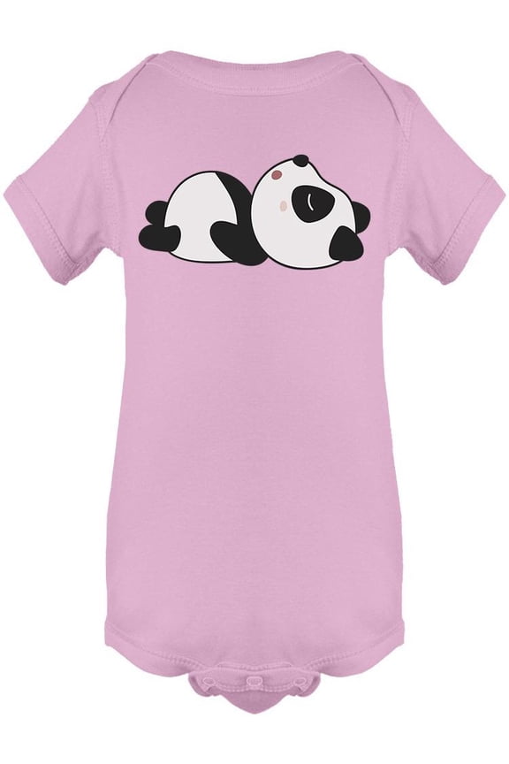 Cute Sleeping Lying Panda Bodysuit Infant -Image by Shutterstock, Newborn