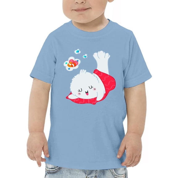 Cute Sleepy Seal W Candy. T-Shirt Toddler -Image by Shutterstock, 5 Toddler