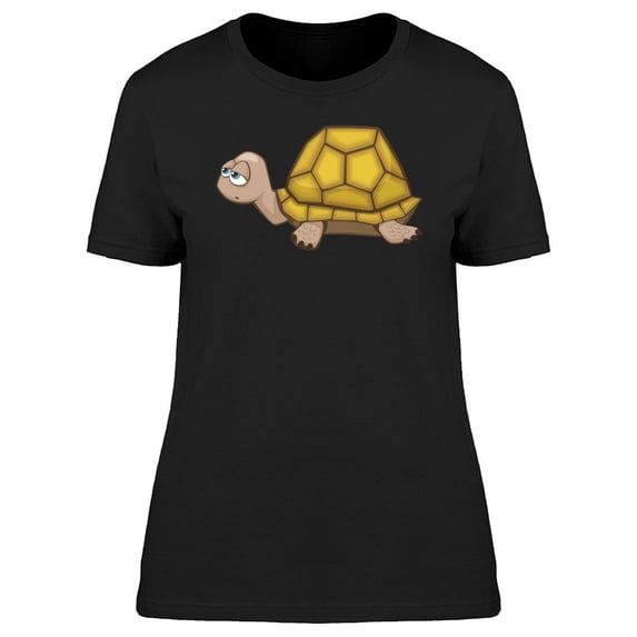 Cute Sleepy Turtle Cartoon Tee Women's -Image by Shutterstock