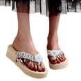 thumbnail image 1 of Juebong Sandals clearance Cute Slide Sandals Women Open Toe Slippers Comfy Flip Flop Thong Sandals Casual Comfortable Beach Shoes, 1 of 5