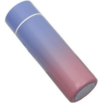 Cute Slim Insulated Stainless Steel Water Bottle - Portable Mini Thermos With Vacuum Sealing & Double Wall Design (5 Oz / 150 Ml, Pink Purple)