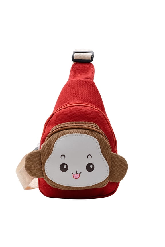 Cute Sling Bag Small Chest Bag Cartoon Monkey Sling Daypack Cute Cossbody Sling Bag Coin Purse Small Cute Purse Fanny Pack