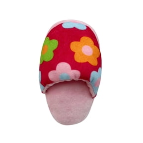Cute Slipper Shaped Squeaky Pet Toy Soft Crystal Fabric Portable With Squeak Sounds For Cats And Dogs