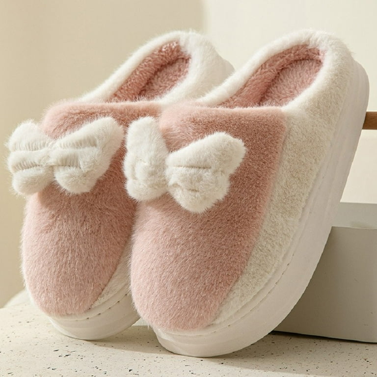 Cute Slippers for Women Winter Cozy Fluffy Kawaii House Slippers
