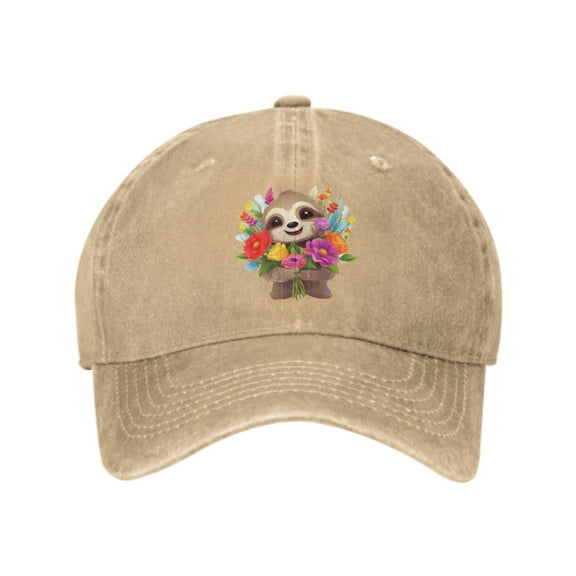 Cute Sloth Baseball Caps for Men Women Adjustable Casual Trucker Hats for Fishing Outdoor Activities Fashion Hats