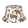 thumbnail image 1 of Cute Sloth Bucket Hats for Woman Packable Summer Sun Hat Beach Caps For Fisherman Outdoor Travel Hiking, 1 of 4