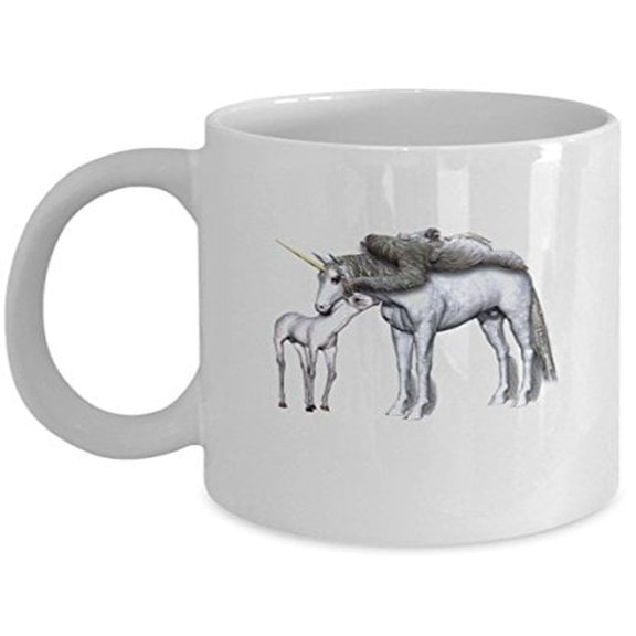 Sloth 11 oz Coffee Mug - Cute Jungle Animal White Ceramic Gift