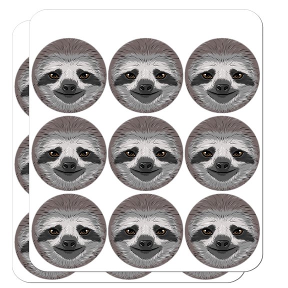 Cute Sloth Face Planner Calendar Scrapbooking Crafting Stickers