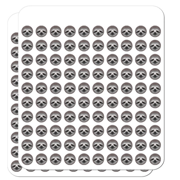 Cute Sloth Face Planner Calendar Scrapbooking Crafting Stickers