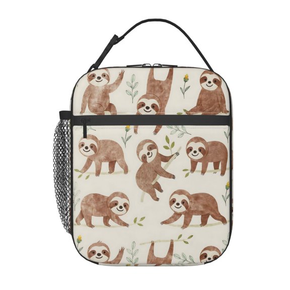 Cute Sloth Lunch Bag Portable Thermal Lunch Box for Men and Women