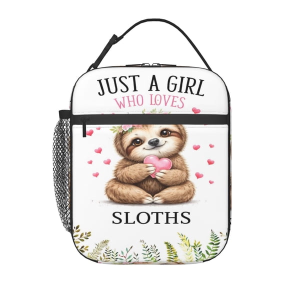 Cute Sloth Lunch Bag Portable Thermal Lunch Box for Men and Women
