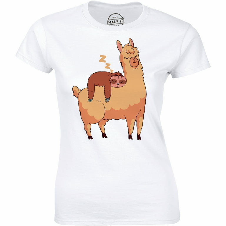 Cute Llama (Alpaca) And Sloth, Best Friends, T-Shirt T-Shirt Cute Llama (Alpaca) And Sloth, Best Friends, T-Shirt T-Shirt
