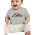 thumbnail image 1 of Cute Sloth Sleeping T-Shirt Infant -Image by Shutterstock,  18 Months, 1 of 4