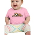 thumbnail image 1 of Cute Sloth Sleeping T-Shirt Infant -Image by Shutterstock,  24 Months, 1 of 4