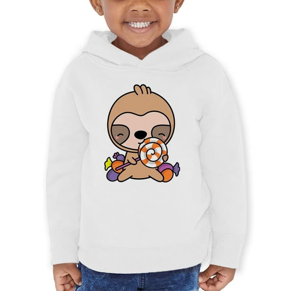 Cute Sloth W Candy Hoodie Toddler -Image by Shutterstock, 4 Toddler