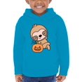 thumbnail image 1 of Cute Sloth W Pumpkin Hoodie Toddler -Image by Shutterstock,  4 Toddler, 1 of 4