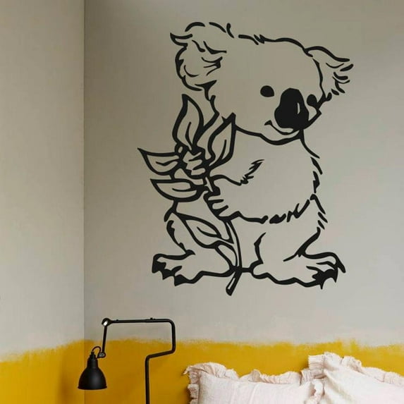 Cute Sloth Wall Decal African Wild Animals Home Interior Design Art Office Murals Nursery Decoration Vinyl Wall Stickers 57x72cm