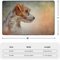 Cute Small Area Rugs 2X3 Feet, Jack Russell Terrier Dog NonSlip Low