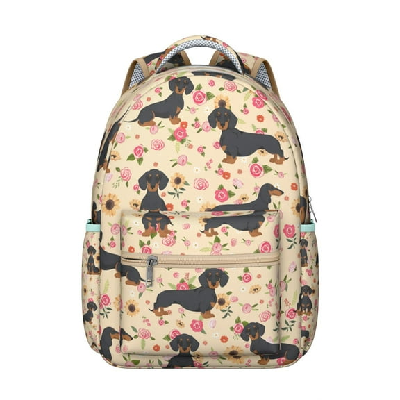 Cute Small Backpack for School, Lightweight Travel Backpack with Canine and Paw Designs, Ideal for Dog Lover Gifts and Puppy Fans
