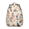 thumbnail image 1 of Cute Small Backpack for School with Pet and Dog Lover Artwork Lightweight School Bag Compact Travel Backpack with Canine Print, 1 of 6