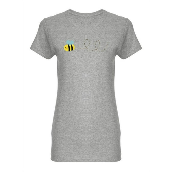 Cute Small Bee Design Shaped T-Shirt Women -Image by Shutterstock, Female Large