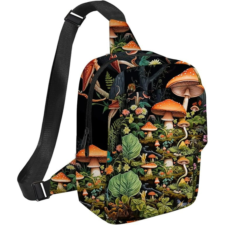 Cute Small Camera Bag with Photographer Camera Sling Bag Waterproof Dslr Camera Case Compatible with Nikon Sony Lightweigth for Women Mushroom