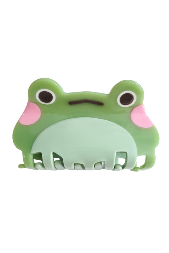 Cute Small Frog Hair Clips,Cellulose Acetate Hair Clips,Big Claw Clips for Girl,Hair Accessories