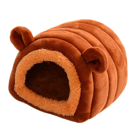 Cute Small Pet Cage House Soft Winter Warm Nest Sleeping Bed for Small Pet Hamster Squirrel Chinchilla Rabbit Ra