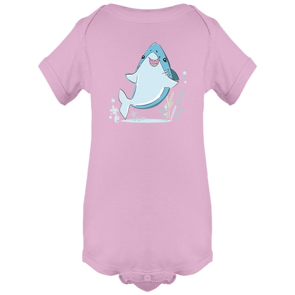 Cute Small Shark Bodysuit Infant -Image by Shutterstock,  6 Months
