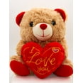 thumbnail image 1 of Cute Small Teddy Bear Perfect Gift for Valentine's Day Soft Stuffed Toy Plush Written in Heart "I Love You", 1 of 4