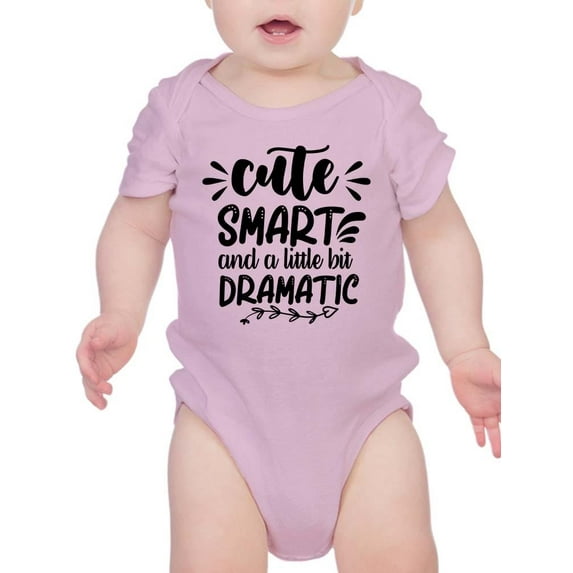 Cute Smart And Dramatic Bodysuit Infant -Smartprints Designs, 6 Months