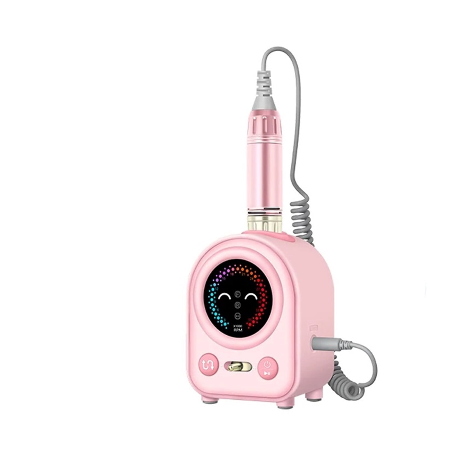 Cute Smile Nail Drill Machine, 35000RPM Electric Nail File Accessories, Nail Polish Sander, Professional Tool Manicure Set ,Low Noise