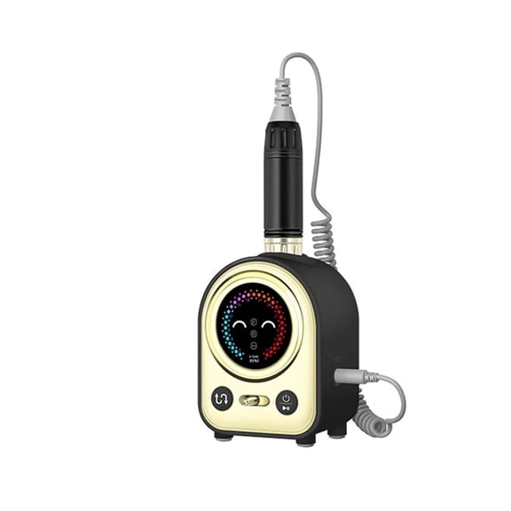 Cute Smile Nail Drill Machine, 35000RPM Electric Nail File Accessories, Nail Polish Sander, Professional Tool Manicure Set ,Low Noise
