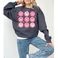 thumbnail image 1 of Cute Smile Valentine's Day Crewneck, Retro Pink Valentines Sweatshirt, Valentines Day TShirt, Galentine's Day Sweatshirt, Fun Vday Design 1842018288 2509, 1 of 5
