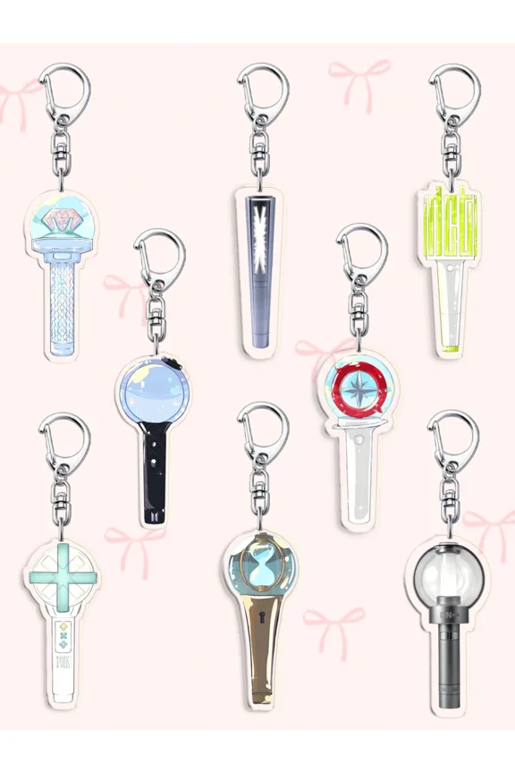 Cute Smiley Face Acrylic Keychain | Cartoon Bag Charm Pendant | Car Key Ring Backpack Y2K Gift, random 1 pack