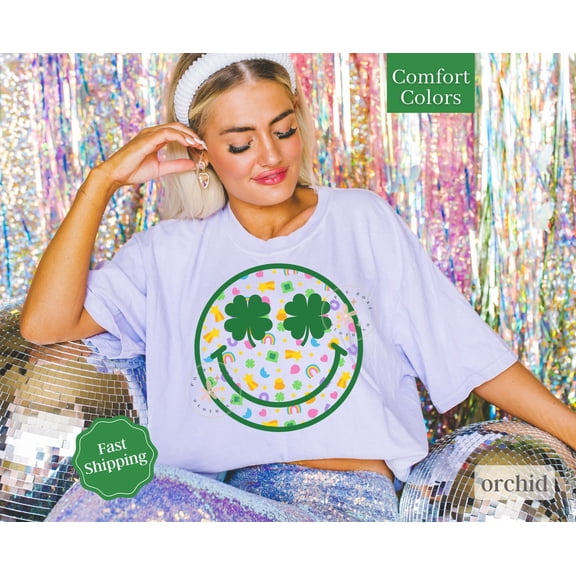 Cute Smiley Face Paddys T-Shirt All Size S-3XL
