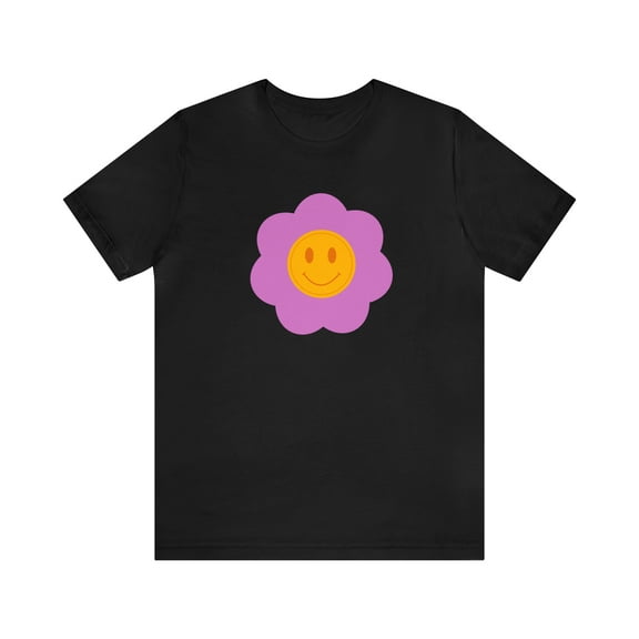 Cute Smiley Flower Retro Inspired Funny Tee