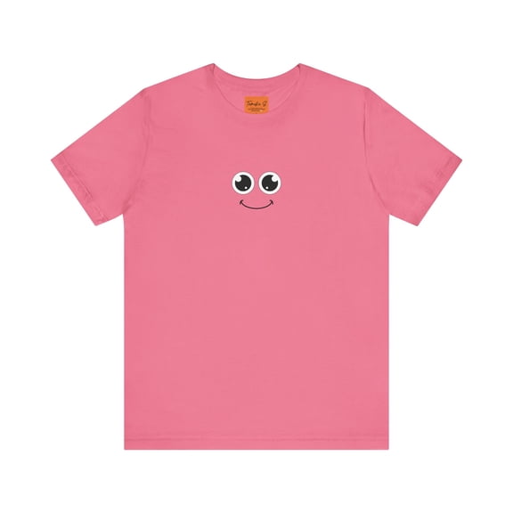 Cute Smiley Graphic T-Shirt. Adult Unisex Regular-Plus