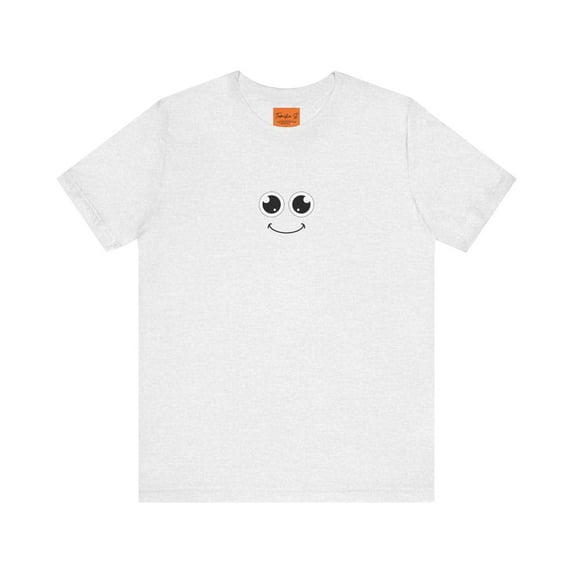 Cute Smiley Graphic T-Shirt. Adult Unisex Regular-Plus
