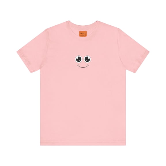 Cute Smiley Graphic T-Shirt. Adult Unisex Regular-Plus