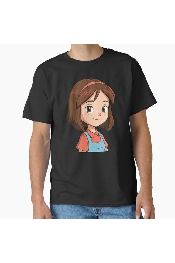 Cute Smiling Cartoon Girl Ramona Quimby Happy Kid G5091 Unisex T-Shirt, Up to Size 5XL