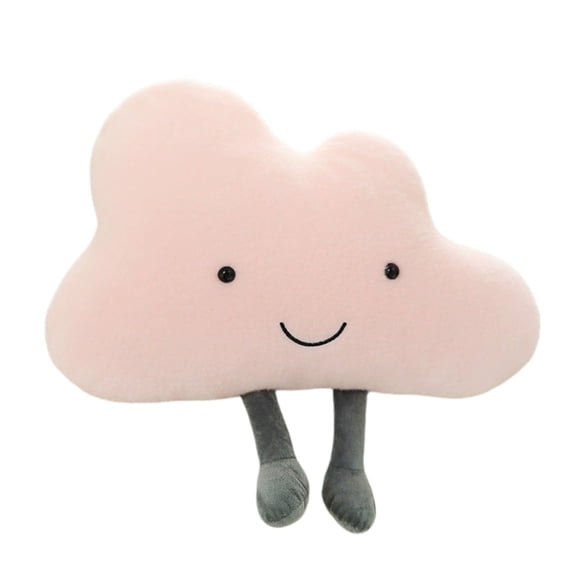 Cute Smiling Cloud Decor Figurine with Hanging Legs, Soft Cloud Shaped Home Decor Ornament