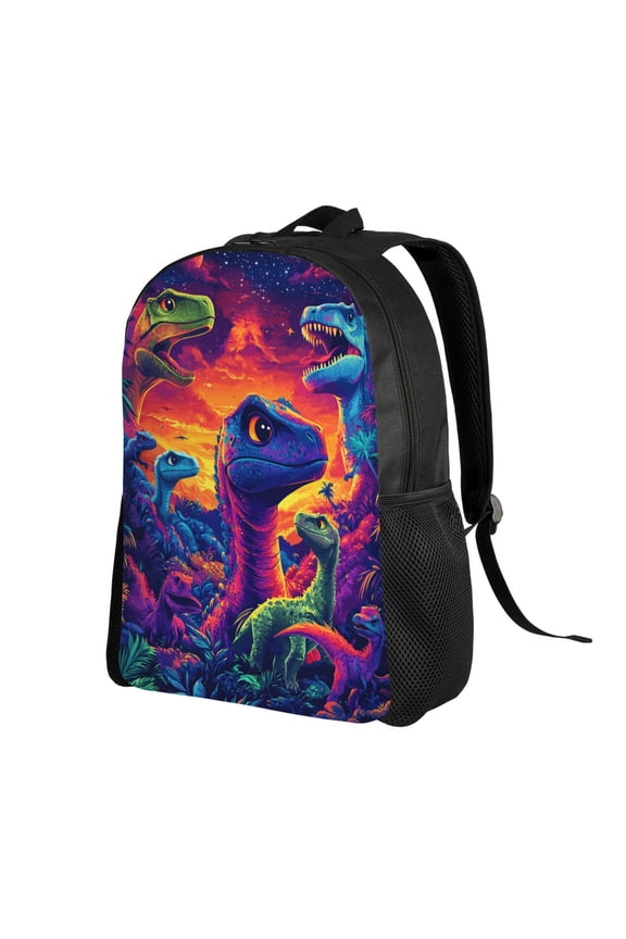 Cute Smiling Dino Backpack Double Shoulder Backpack Durable, Spacious, Ergonomic Design for Travel, Work & Outdoor Use