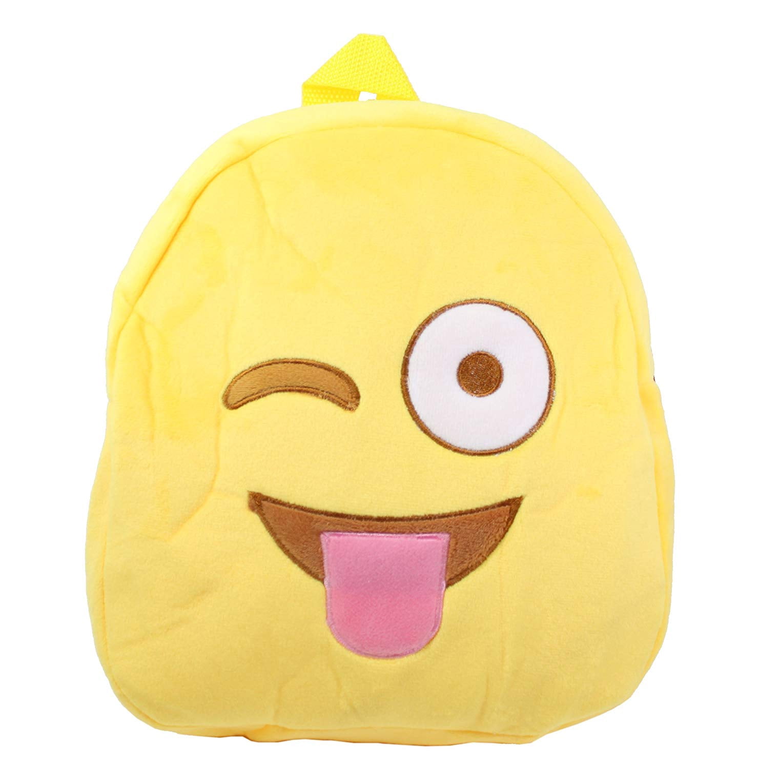 Cute Smiling Face with Stuck-Out Tongue Kids Children Backpack Bag Satchel New