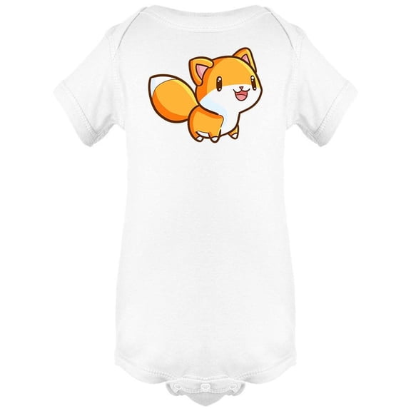 Cute Smiling Fox. Bodysuit Infant -Image by Shutterstock,  6 Months