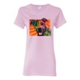 thumbnail image 1 of Cute Smiling Neon Pitbull Dog Breed Dog Lover Womens Graphic T-Shirt, Light Pink, X-Large, 1 of 3