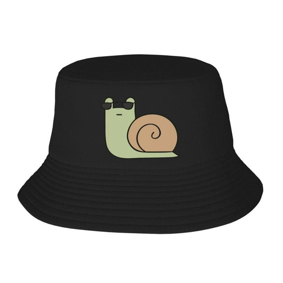 Cute Snail Pattern Bucket Hat For Womens And Mens Outdoor Beach Fisherman Hat Sun Hat